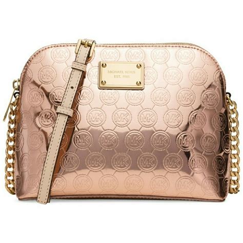 michael kors charley rose gold|michael kors crossbody rose gold.